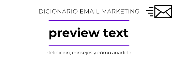 El preview text en los emails
